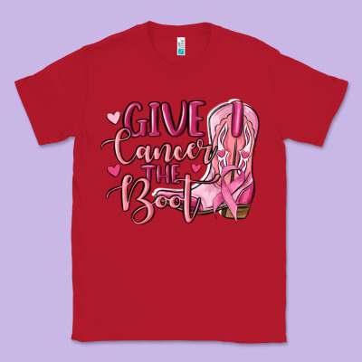 Give Cancer The Boot Classic Tee Designed By Maliassmallbusiness