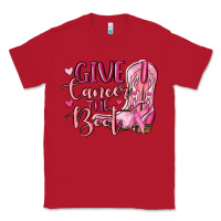 Red give cancer the boot Classic Tee - MaliasSmallBusiness