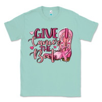 Seafoam give cancer the boot Classic Tee - MaliasSmallBusiness