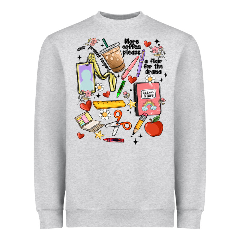 Can't Talk Right Now Doing Teacher Stuff Heavyweight Sweatshirt by MaliasSmallBusiness | Teevron