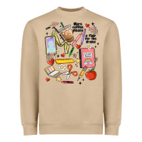 Mushroom can't talk right now doing teacher stuff Heavyweight Sweatshirt - MaliasSmallBusiness