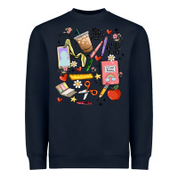 Navy can't talk right now doing teacher stuff Heavyweight Sweatshirt - MaliasSmallBusiness