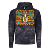 Cloud Black goat sunflowers gemstones serape leopard glitter Vintage Hoodie - Artiststas