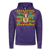 Cloud Purple goat sunflowers gemstones serape leopard glitter Vintage Hoodie - Artiststas