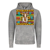 Cloud Rock goat sunflowers gemstones serape leopard glitter Vintage Hoodie - Artiststas