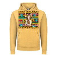 Vintage Mustard goat sunflowers gemstones serape leopard glitter Vintage Hoodie - Artiststas