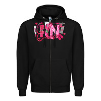 Black rn breast cancer registered nurse Zipper Hoodie - LillyAllenDesigns