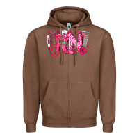 Chestnut rn breast cancer registered nurse Zipper Hoodie - LillyAllenDesigns