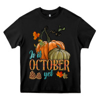 Black is it october yet Heavy Core Tee - HRA Design Shop