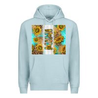 Blue Mist western mother's day mimi with turquoise and sunflowers and leopard tu Premium Hoodie - TumblerDesignByShophia