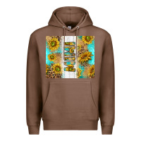 Chestnut western mother's day mimi with turquoise and sunflowers and leopard tu Premium Hoodie - TumblerDesignByShophia