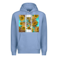 Colony Blue western mother's day mimi with turquoise and sunflowers and leopard tu Premium Hoodie - TumblerDesignByShophia