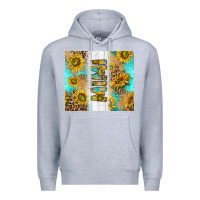 Heather Grey western mother's day mimi with turquoise and sunflowers and leopard tu Premium Hoodie - TumblerDesignByShophia