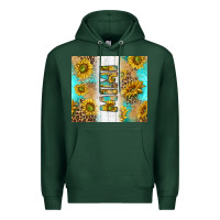 Sports Green western mother's day mimi with turquoise and sunflowers and leopard tu Premium Hoodie - TumblerDesignByShophia