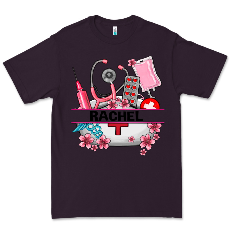 Costom Name Nurse Hat And Elements Premium Tee by AdoDesignShop | Teevron