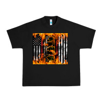 Black Western Firefighter Dad Urban Heavy Tee - LillyAllenDesigns