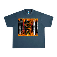 Midnight Navy Western Firefighter Dad Urban Heavy Tee - LillyAllenDesigns