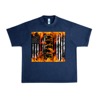 Navy Western Firefighter Dad Urban Heavy Tee - LillyAllenDesigns