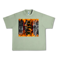 Oil Green Western Firefighter Dad Urban Heavy Tee - LillyAllenDesigns