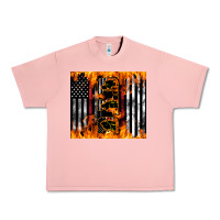 Salmon Western Firefighter Dad Urban Heavy Tee - LillyAllenDesigns
