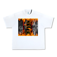 White Western Firefighter Dad Urban Heavy Tee - LillyAllenDesigns
