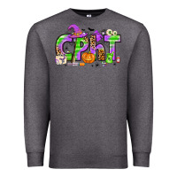 Charcoal Heather Halloween CPHT Pharmacy Technician Premium Sweatshirt - texasbilliewilder