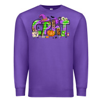Purple Halloween CPHT Pharmacy Technician Premium Sweatshirt - texasbilliewilder