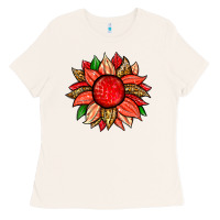 Bone strawberry sunflower Ladies Tee - Zillion Design Studio