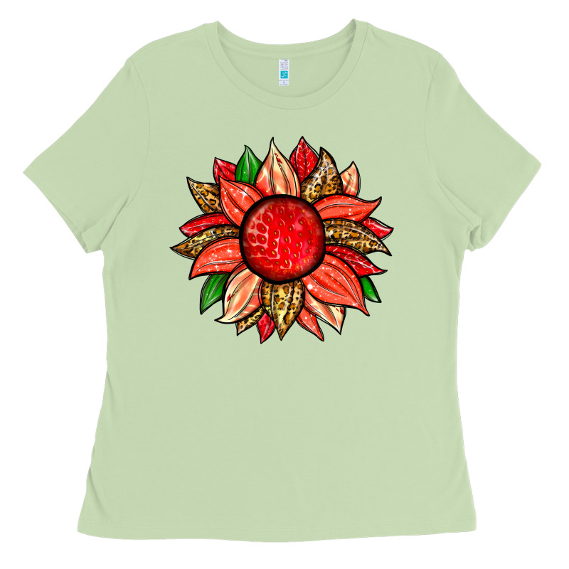 Strawberry Sunflower Ladies Tee by Zillion Design Studio | Teevron