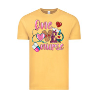 Vintage Mustard one loved nurse Vintage Tee - BarkalooDesign