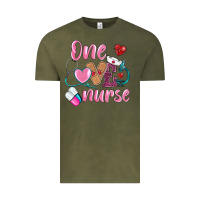 Vintage Olive one loved nurse Vintage Tee - BarkalooDesign