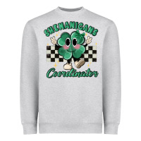 Heather Grey shenanigans coordinator Heavyweight Sweatshirt - MaliasSmallBusiness