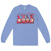 Colony Blue love gnomes valentine's day Long Sleeve Tee - MaliasSmallBusiness