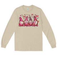 Mushroom love gnomes valentine's day Long Sleeve Tee - MaliasSmallBusiness