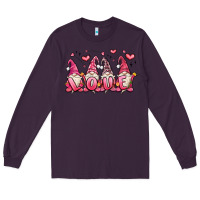 Plum love gnomes valentine's day Long Sleeve Tee - MaliasSmallBusiness