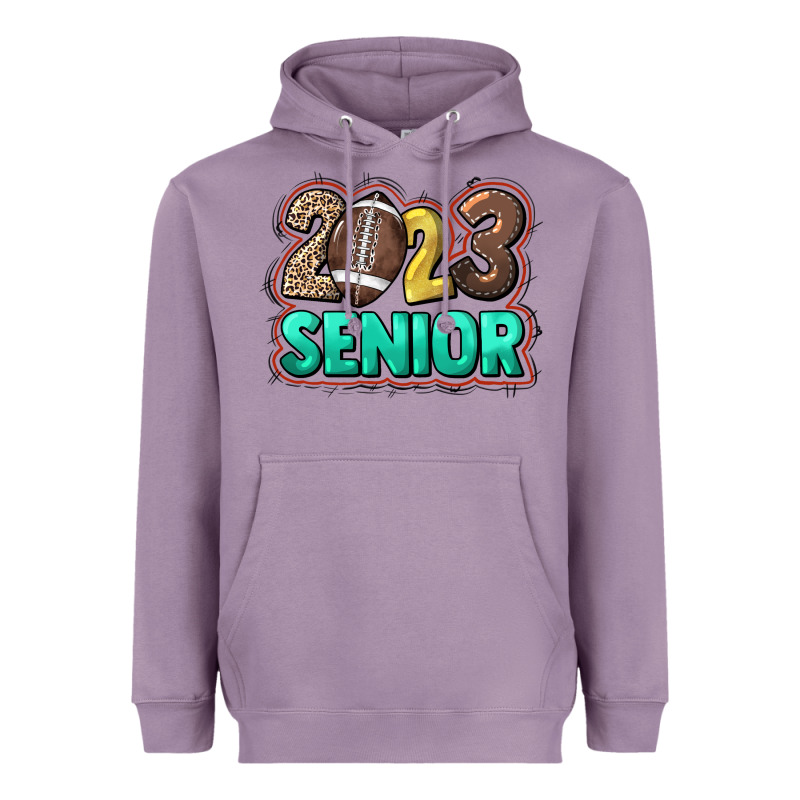 2023 Senior Football Heavyweight Hoodie by NancyCooperArtShop | Teevron