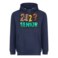 Navy 2023 senior Football Heavyweight Hoodie - NancyCooperArtShop