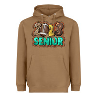 Toasted Coconut 2023 senior Football Heavyweight Hoodie - NancyCooperArtShop