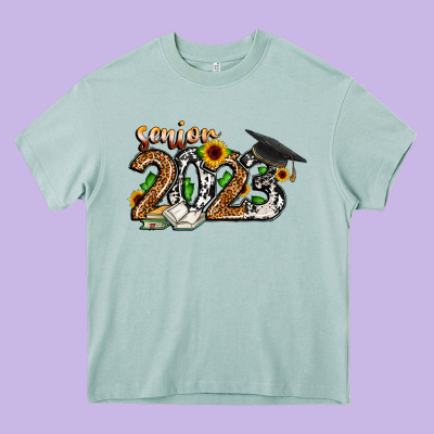 Senior 2023 Heavy Core Tee Designed By Cowhidedigitalart