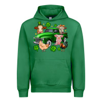 Emerald St. Patrick's farm animal truck Urban Hoodie - OliviaCreatesArt