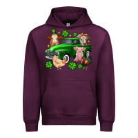 Mauve Wine St. Patrick's farm animal truck Urban Hoodie - OliviaCreatesArt