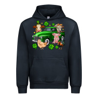 Navy St. Patrick's farm animal truck Urban Hoodie - OliviaCreatesArt