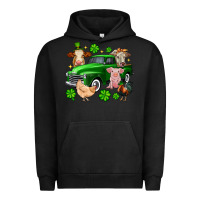 Pigment Black St. Patrick's farm animal truck Urban Hoodie - OliviaCreatesArt