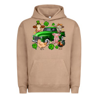Pigment Burro St. Patrick's farm animal truck Urban Hoodie - OliviaCreatesArt