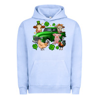 St. Patrick's Farm Animal Truck Urban Hoodie | Teevron