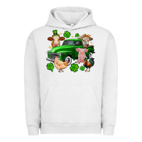 Pigment Lunar Rock St. Patrick's farm animal truck Urban Hoodie - OliviaCreatesArt