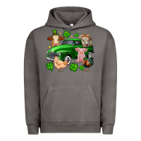 Pigment Tornado St. Patrick's farm animal truck Urban Hoodie - OliviaCreatesArt