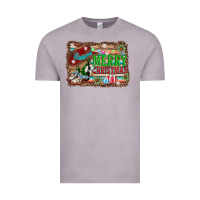 Vintage Zinc merry christmas western boots Vintage Tee - AdoDesignShop