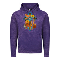 Cloud Purple thanksgiving cross pumpkin sunflower Vintage Hoodie - AdoDesignShop