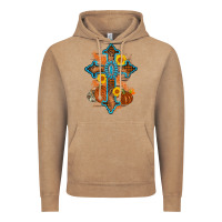 Thanksgiving Cross Pumpkin Sunflower Vintage Hoodie | Teevron